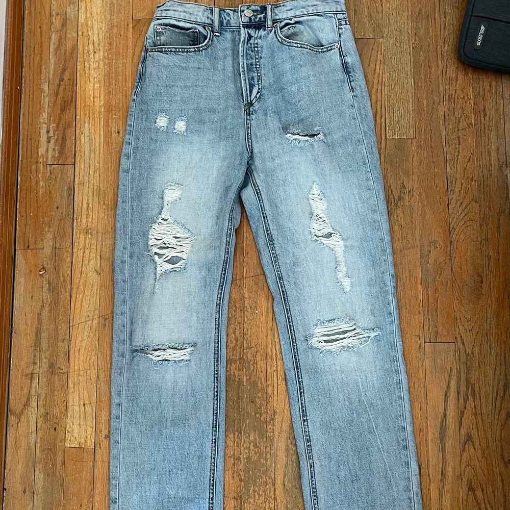 BDG Distressed Straight Leg Jeans